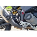 CNC Racing Carbon Fiber OE Exhaust Guard for the Ducati DesertX